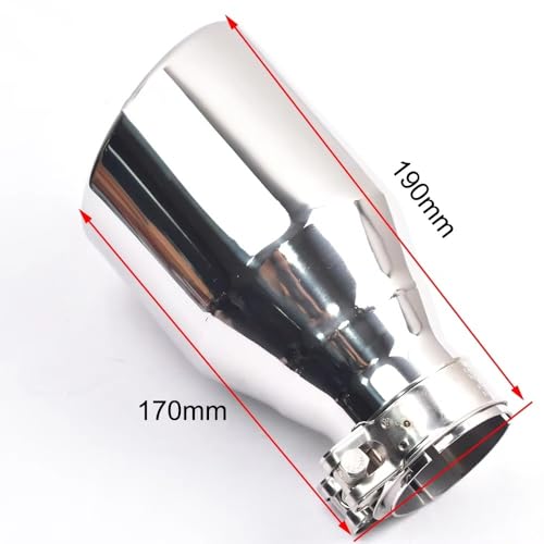 Embout d'échappement 54-89mm en acier inoxydable pour voiture - 5