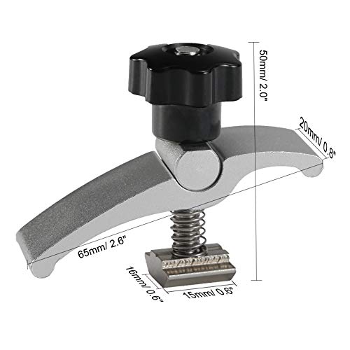 Genmitsu 2PCS T-Track Mini Hold Down Clamp Kit, CNC Router Clamp for Woodworking and Metalworking, Compatible with 3018 CNC Router Machines, 3018-PRO/ 3018-PROVer/ MX3, 6.5cm Lx 2cm Wx 5cm H
