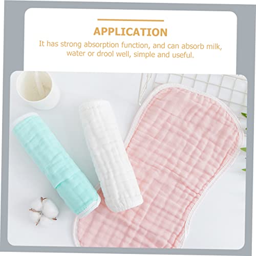 BESPORTBLE Infant Burp Cloths 5 Pack Super Absorbent Muslin Shoulder Pads for Boys Girls Newborn Infant Soft Breathable Machine Washable3