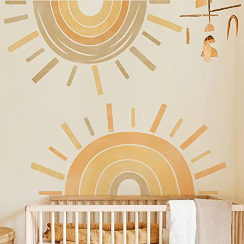 Vinilo Decorativo Sol Medio para Pared 35.4x15.7 in miniatura 2