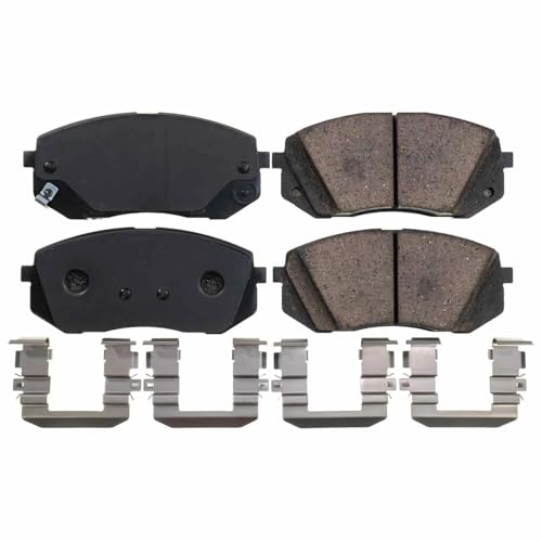 Image of PowerStop Front Brake Pads for Hyundai Kona Electric 2021-23 | Kia Niro EV 2021-22 - Z17 Ceramic Brake Pads with Installation Hardware, 17-1826N