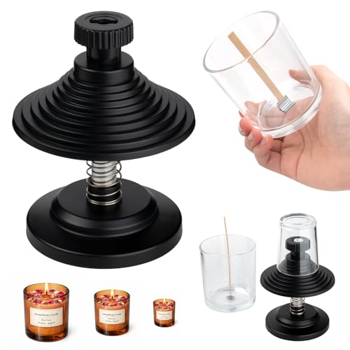 HOUSEASSIST Candle Wick Centering Tool, Adjustable Wick Holder for Candle Making - Keeps Wicks Straight & Centered, Fits Most Candle Jars with 1.57-3.94 Inch Diameter（No Wax Melting Pot）