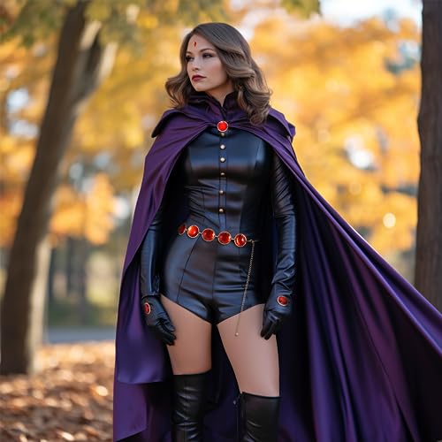 VONMELLI Halloween Cosplay Waist Belt for Women Adjustable Stone Chain Red Gems Belt for Halloween Costumes2