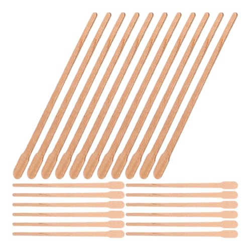 HAPINARY Hair Removal Sticks 300 Pcs Wood Applicator Sticks Eyebrow Nose Gentle on Skin Travel Size