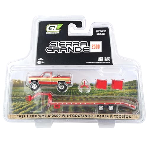 Greenlight 1987 GMC K2500 Pickup Truck a escala 1:64 miniatura 7