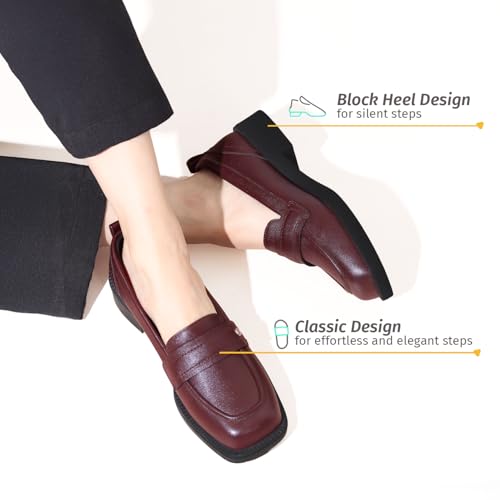 Image of YOHO Stella Loafers for Women | Comfortable & Stylish Bellies | Fashion Moccasins with Footpharma Footbed | Slip-on for Casual & Formal Wear | 002