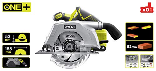 Ryobi Akku-Handkreissäge R18CS-0 (Säge ohne Akku, 18 V, Bohrungs-ø 16 mm, Leerlaufdrehzahl 4700 min-1, Tiefen… – Bild 4