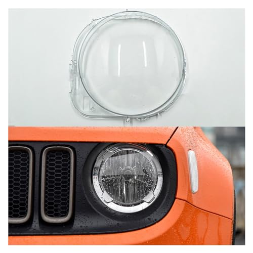 Couvercle en verre de phare avant Jeep Renegade | Finition cristalline