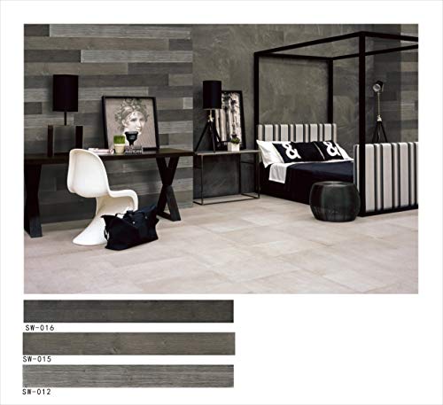 3D Wall Panels FRP Faux Stone Wallpanel for Tv Walls, Sofa Background, Wall Art Decorative Extrior and Interior Wall Tiles (1 Box Wood Wall Panel, Grey Combination)