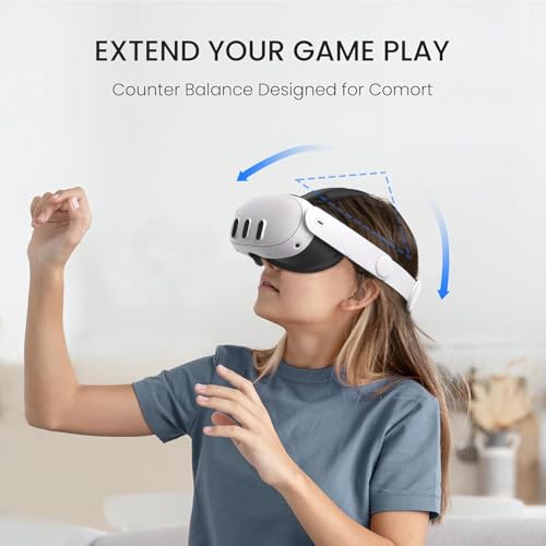 Image of New World Comfort Elite Head Strap for Meta Quest 3 /Quest 3S,Adjustable Elite Pressure-free Headstrap Replacement,VR Headset Accessories, (No VR Headset Machine Included)