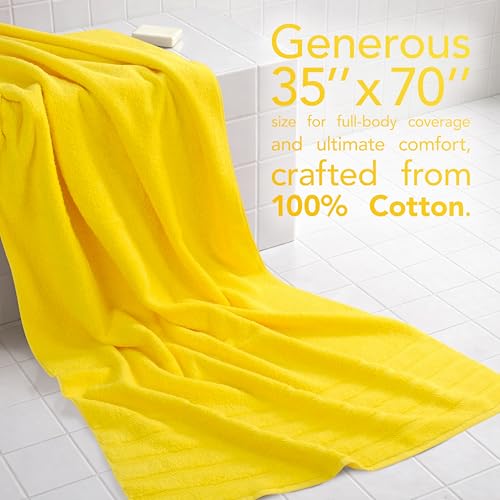 Image of American Soft Linen 100% Cotton Luxury Turkish Towels, 2PC 35x70 Bath Sheet | Soft Absorbent Quick Dry OEKO Tex Standard 100 Certificated Durable Machine Washable Breathable Premium Hotel Quality