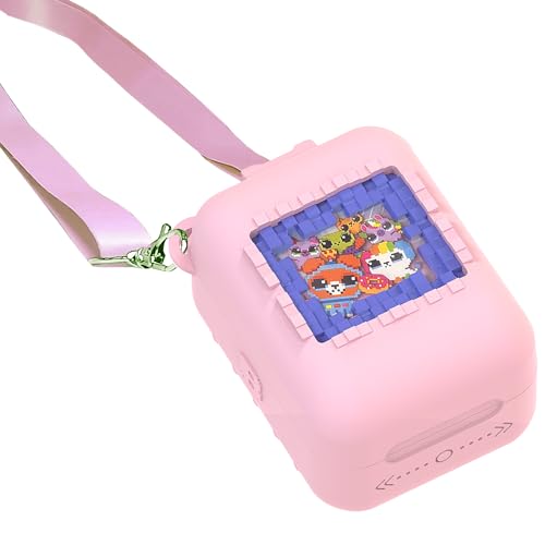 RAWECUD Silicone Case for Bitzee Original Interactive Toy Digital Pet with 15 Animals, Protective Skin Cover for Bitzee Original Virtual Electronic Digital Pet Accessories (Pink Case)