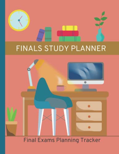 Finals Study Planner; Final Exams Planning Tracker: Large Study Plan, To-Do Lists, Password Organizer, Habit Tracking, Projects and Career Goals (Pink Design for High School And College Students)