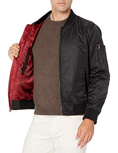 Levi's Men's Flight Satin Unfilled Ma-1 Bomber, New Black, X-Large #TOP4