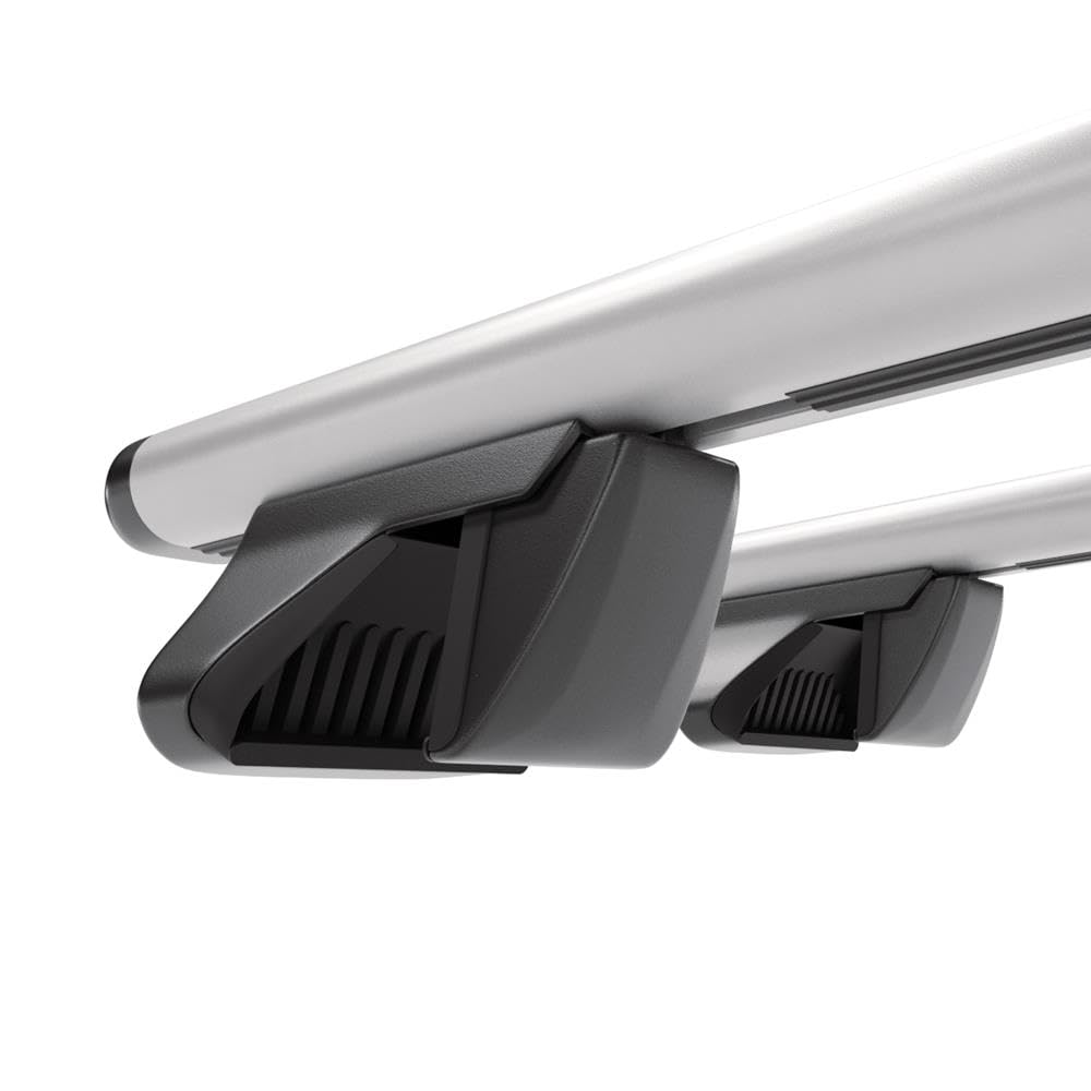 Mossa Barras de Techo ALU aptas para Dacia Dokker 2012-2021 Plata AA | Furgoneta - railing integrado