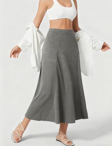 Jupe ligne A en tissu fluide et extensible d'une douceur exceptionnelle - 5