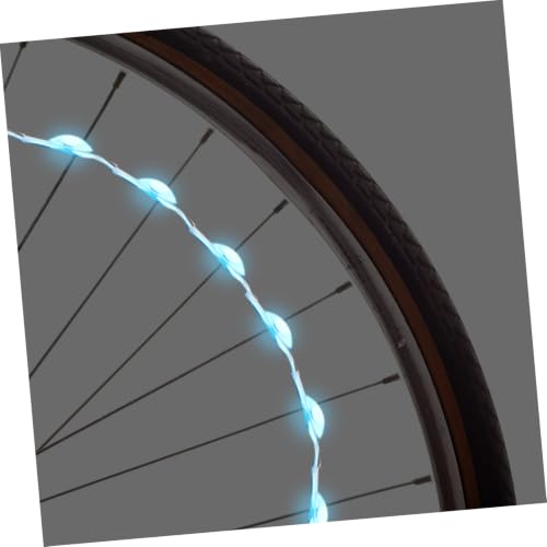 Lámpara LED recargable Veemoon L01 D multicolor RGB de cable ABS para rueda de bicicleta 4