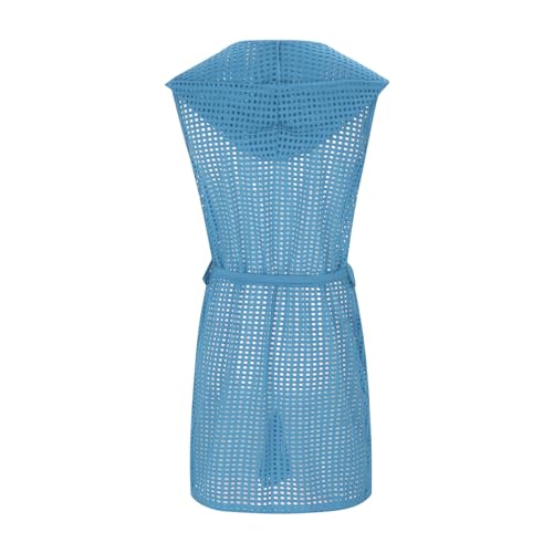 Albornoz de malla para hombre y cárdigan calado negro 7