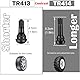 20 Stück Autoventil TR413 Tubeless Ventil Ventilkappen Auto Ventilkappen Gummiventil Für Auto Motorräder Fahrräder Ventile Snap-in Gummiventile
