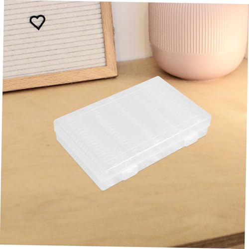 Caja organizadora transparente para cápsulas de monedas miniatura 6