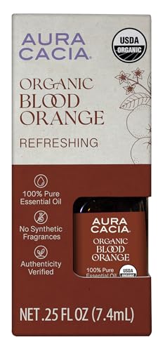 Aceite Esencial Blood Orange Orgánico 0.25 Fl Oz Aura Cacia miniatura 1