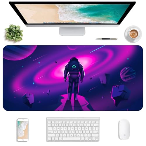 Image of Tukzer Extended Gaming Mouse Pad /Desk Mat for Speed & Precision Operation,Non-Slip Rubber Base,Smooth Cloth Surface for Laser & Optical Mouse,Computer,Laptop,Macbook,Keyboard,Office 580x280mm(GD14-05)