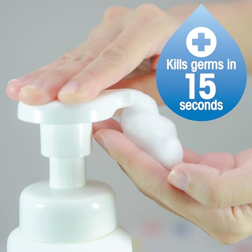 Image of ForPro Alcohol-Free Foaming Instant Hand Sanitizer, 20 Fl Oz (Pack of 6) - Moisturizing, Dye-Free Formula, Island Tranquility Scent