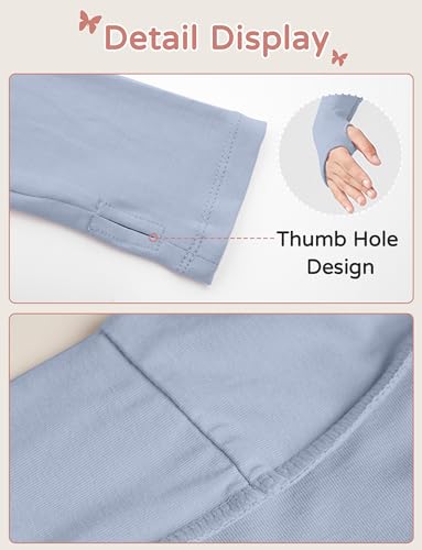 Kid Girls Modal Ballet Dance Cropped Top Pure Color Long Sleeves Bolero Shrug Cardigan Lightweight Cropped Cardigan Soft Dance Shrug Shirt Blue 9-10 Years3