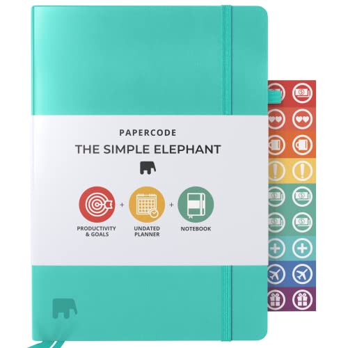 Papercode 2024 Daily Planner - Leather Weekly Planner W/Thick No-Bleed Pages - Monthly & Weekly Layouts - Use for Productivity, Schedule, or Agenda