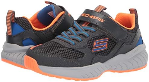 Skechers Kids Boy's Power Sonic-Anorzo Sneaker, Charcoal/Orange, 4 Big Kid | Image 6