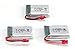 efaso Ersatzteil Akku 3.7V 650mAh für Syma Quadcopter X5HW X5HC Syma X5UW 3er Version