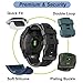 22mm Watch Band for Garmin Fenix 5/Fenix 6/Fenix 7/Fenix 8 47mm/Fenix E 47mm, Soft Silicone Band Strap Wristband with Quick Fit for Garmin Smart Watch (Black)