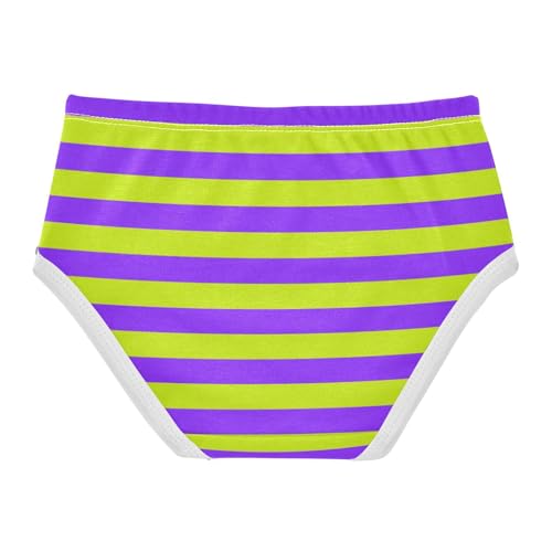 Green Purple Stripe Toddler Girls's Underwear 2T2