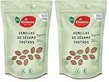 El Granero Integral - Semillas de Sésamo Tostado 400 g - Rico en Vitaminas - Fuente de Sodio y Potasio - Favorecen el Correcto Funcionamiento del Sistema Nervioso - Aptas para Veganos (Paquete de 2)