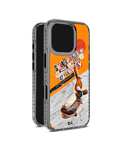 Image of DailyObjects Skater Subculture Stride 2.0 Magnetic Case Cover Compatible with iPhone 16 Pro Max | Wireless Charging Slim Back Cover | 2 Layer Edge Protection & Shockproof