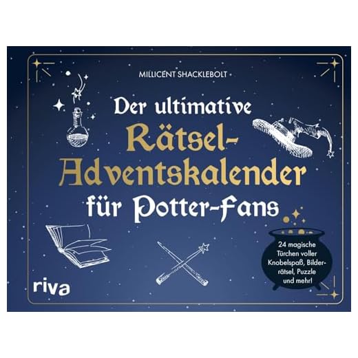 Der ultimative Rätsel-Adventskalender für Potter-Fans: Geschenk für Harry-Potter-Fans zur Vorweihnachtszeit