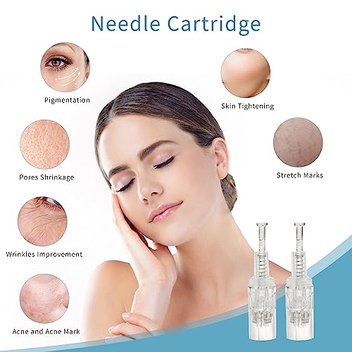 CARER SPARK Mikronadel 10 x 12 Nadellänge verstellbar 0,25 mm – 2 mm Mikronadelgerät Ersatz-Spritzenkopf Gewindeanschluss