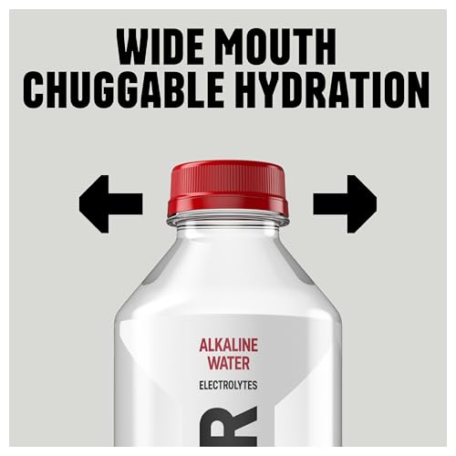 BODYARMOR SportWater Alkaline Water, Superior Hydration, High Alkaline Water pH 9+, Electrolytes, Perfect for your Active Lifestyle, 1 Liter (Pack of 6)
