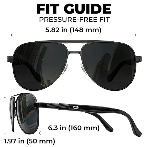 Image of grinderPUNCH Polarized Aviator Sunglasses Men Women Retro Vintage Square Pilot Sun Glasses UV400 Protection