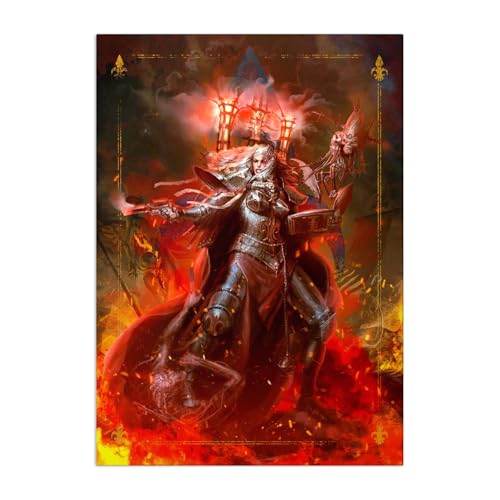 Displate Offiziell Warhammer MetallPoster Magnetische Befestigung Inklusive Lizenziert Bilder Hochwertiges Poster Imperium Canoness Poster 45 cm x 32 cm