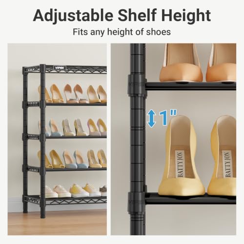 Image of VIPEK S1 Plus 5-Tier Shoe Rack, Extra Wide Heavy Duty Shoe Storage Shelf