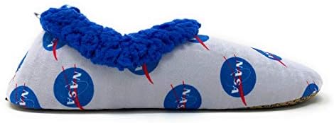 ooohyeah Women's NASA Slippers, Fuzzy Funny Warm Comfy Cozy House Slippers, Plush Non-Slip Indoor Shoes, Large | Image 3