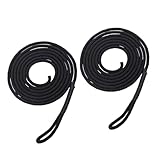 Vaveren 2 Pieces Pilates Reformer Pull Ropes Bands Easy to Install Hardware Fitting Belts Straps for Home Studio Use Pilates Core Bed