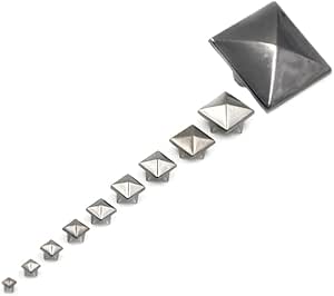 Amazon.com: 4 Claw Pyramid Rivet Square Rivets Studs Spike Nailheads ...
