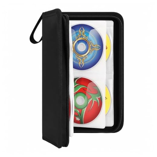 Dntorx CD Case, 96 Capacity DVD Case Holders with Handle
