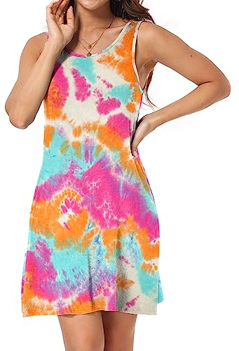 Image of Short /Long Sleeve Women's Cold Shoulder Dress with Pockets Casual Swing T-Shirt Dresses