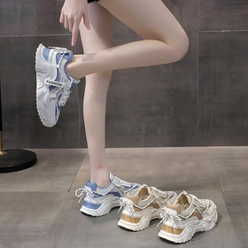 Women's Breathable Mesh Sneakers Platform Sole Lightweight Walking Shoes Decorative Bow for Casual Outfit Street Wear3