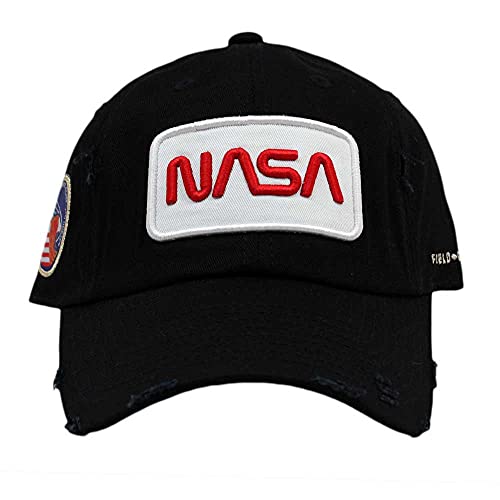 FIELD GRADE Skylab NASA Worm Hat (Black Worm Distressed)