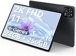 2K 11 Inch Android 16 Tablet, 24GB RAM, 256GB ROM, 1TB Expand, TUV Certified 1920x1200 FHD Screen, 8000mAh with Octa-Core, Gaming Tablet with Sim Card Slot for Adults & Kids