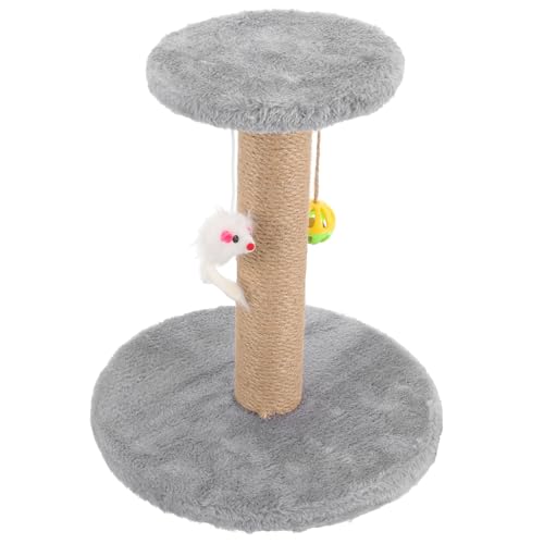 Rascador para gatos pequeño multifuncional con cuerda de sisal miniatura 1